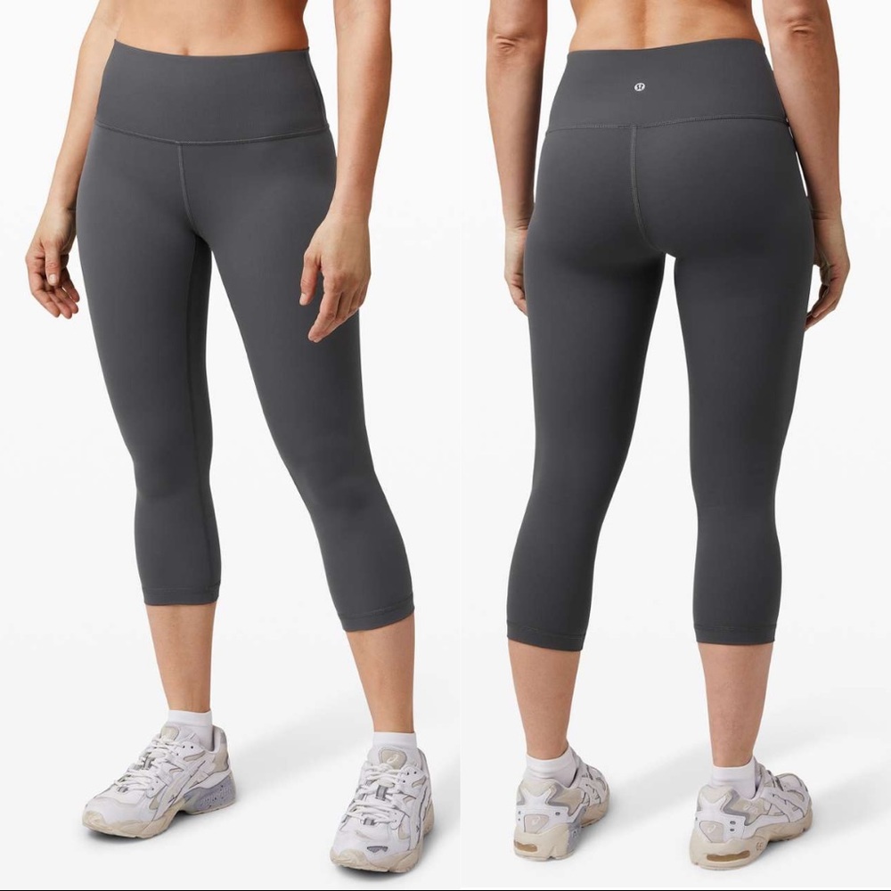 Lululemon Graphite Grey Wunder Under Crop